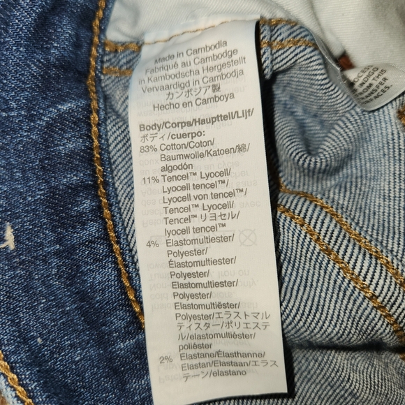 Madewell Size 33P 10" High Rise Skinny Jeans With Tencel/Lyocell Blend Stretchy - Picture 6 of 12